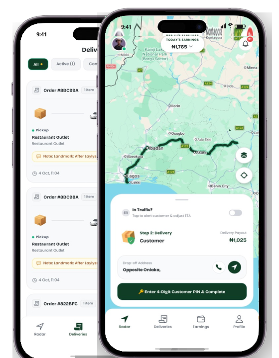 GoEatOne Rider App