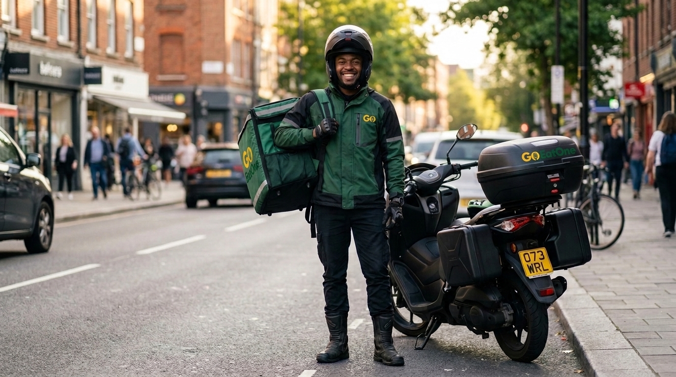 GoEat Courier Rider on Duty